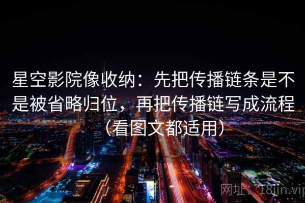 星空影院像收纳：先把传播链条是不是被省略归位，再把传播链写成流程（看图文都适用）